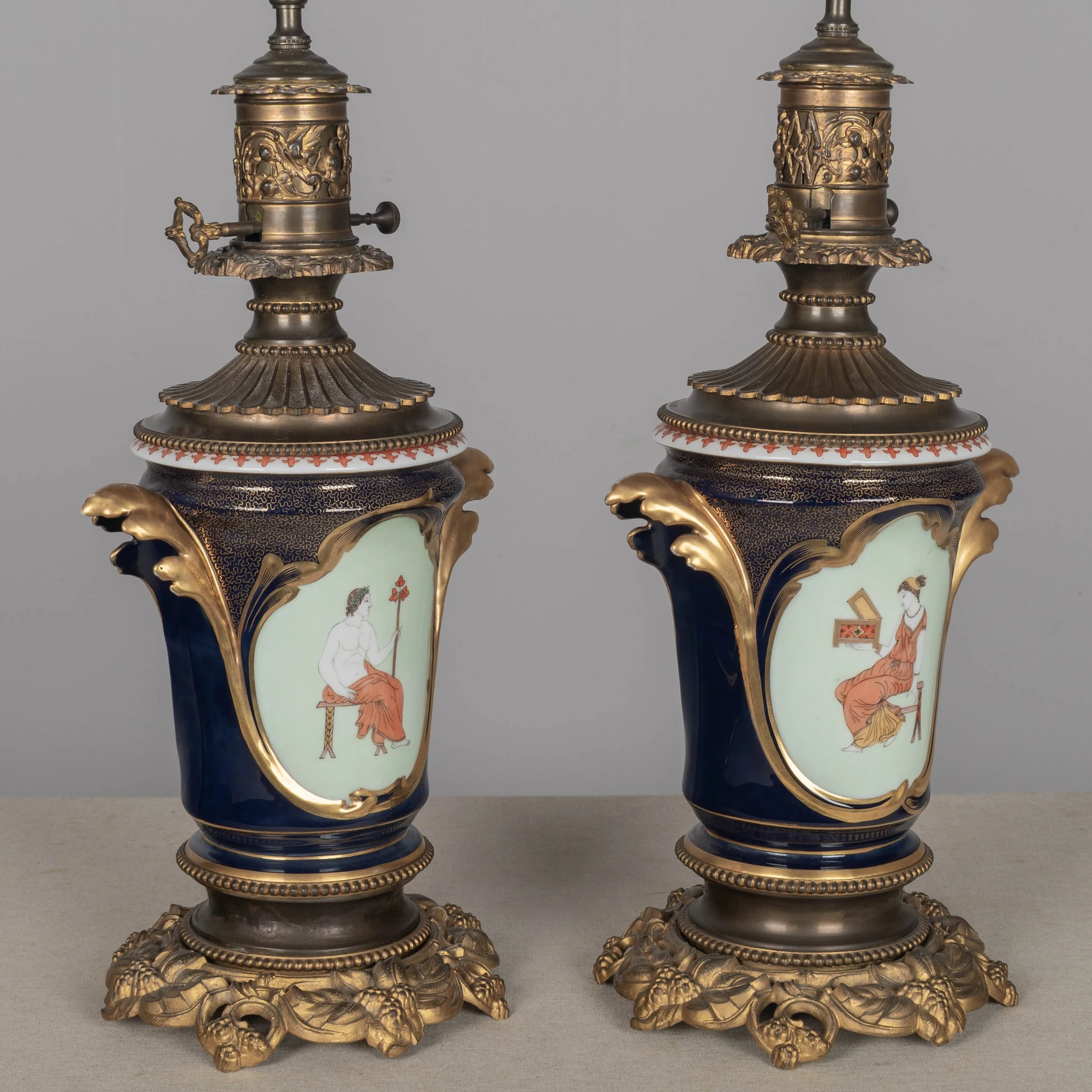 専用他の方発送×France import antique item Olivier Fleury French Antiques-Antique Lamps from France for Sale